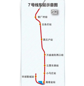 北京7号线线路图图片