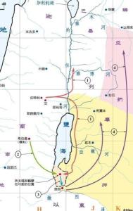 约旦河河东的摩押和亚扪两国