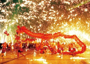 龙狮灯
