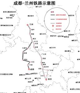 成兰铁路线路示意图