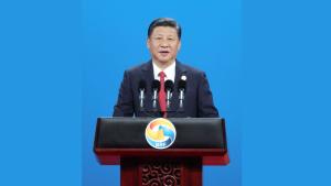 2017年5月14日，习近平主席在北京出席论坛开幕式并发表主旨演讲