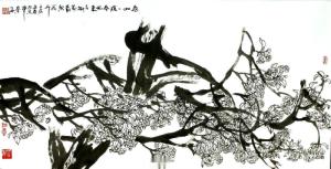 秦海作品《忽如一夜春风来68X136CM》