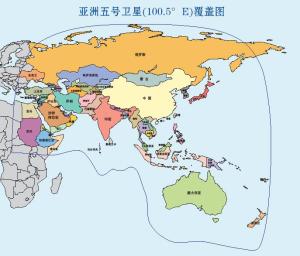 亚洲五号卫星场强图