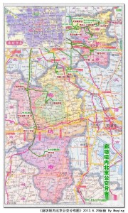 廊坊境内北京公交分布图