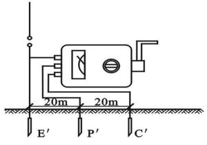 接地摇表接线图图片