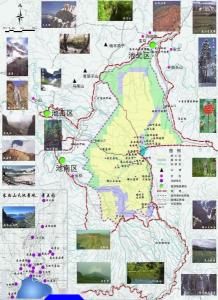长白山旅游资源分布图
