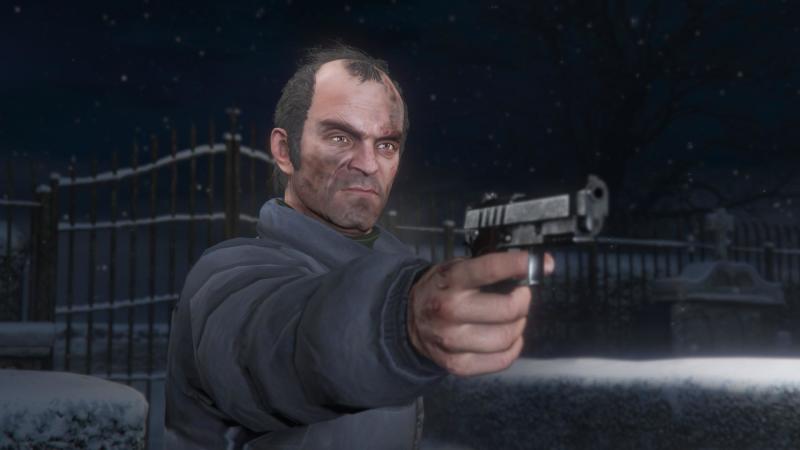 与麦克对峙时的崔佛