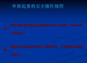 起重机械安全规程