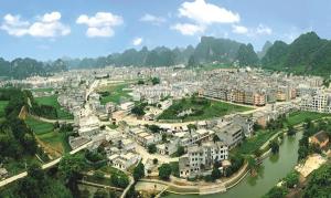天等县全景