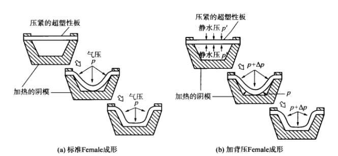 Female超塑气压成形示意图