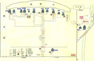 清东陵导游示意图