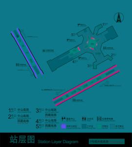 8号线西藏南路站层图