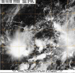 热带风暴 Kika卫星云图