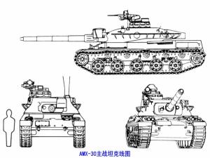 AMX-30主战坦克线图