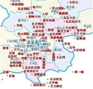 北京高尔夫俱乐部分布图