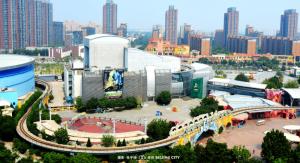 欢乐谷公园俯视景
