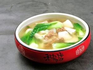 青菜豆腐汤