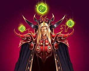 血魔法师(5)血魔法师是即时战略性游戏《魔兽争霸》中的人族英雄,恶魔