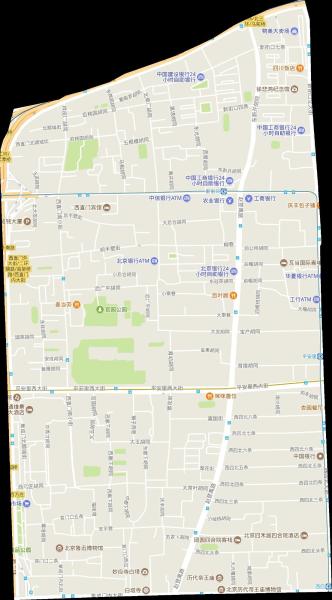 新街口街道电子地形图