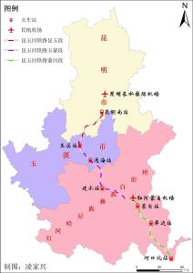 昆玉河铁路示意图