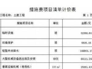 措施费
