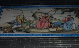 祠堂壁画《福禄寿图》