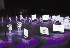 图为平昌冬奥会闭幕式上的“北京八分钟”表演。