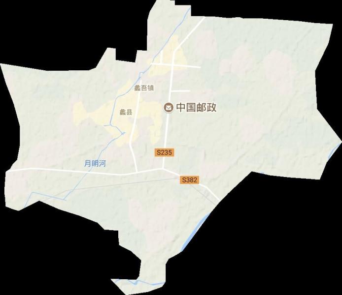 蠡吾镇地形图