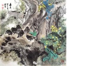 海派花鸟画家 孙健忠作品3