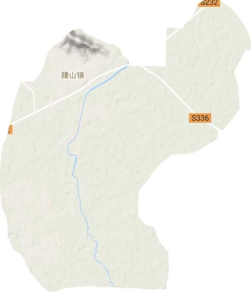 腰山镇地形图