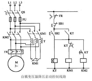 单相自耦变压器接线图图片