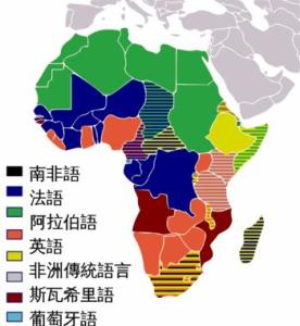 非洲官方语言分布