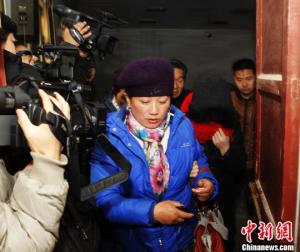 庭审结束后的王海宇