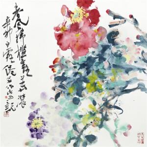 吴冠南重彩作品