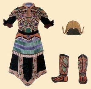 晋朝武士盔甲