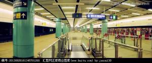 落马洲站站台全景