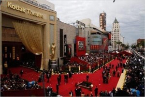 杜比剧院大门的红毯秀