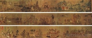 《洛神赋图》（宋人摹本），东晋顾恺之绘。