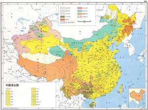 中国境内语言分布