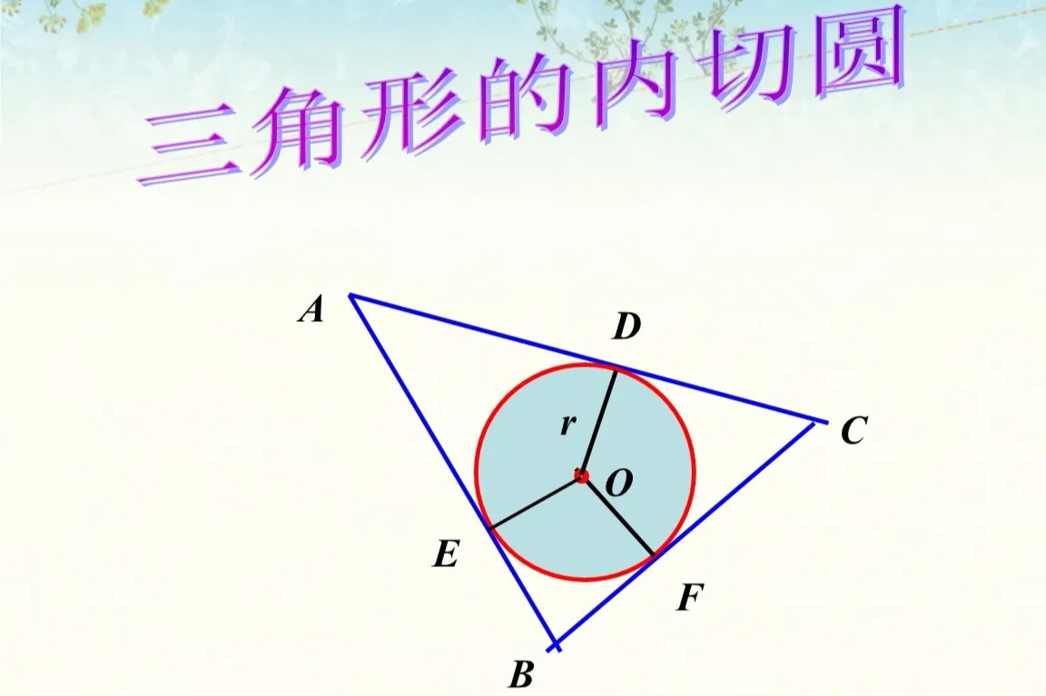 三角形的内切圆 数学术语 搜狗百科