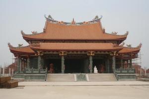 建造中的圆通宝殿