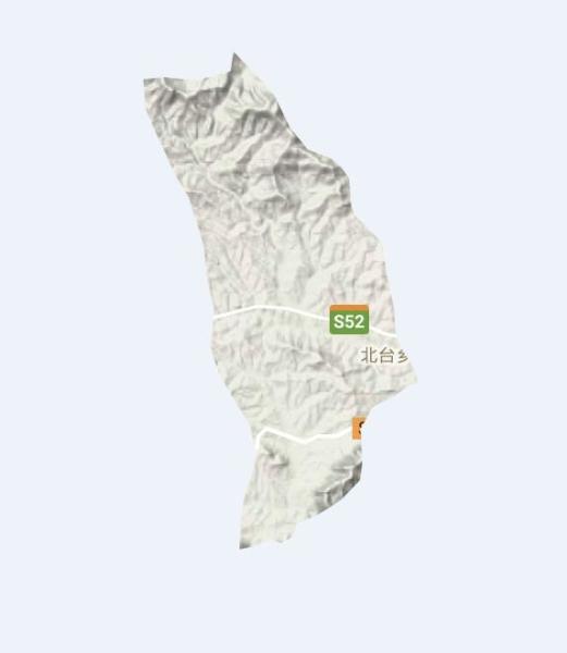 北台乡地形图