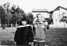 杨翼骧先生与乔治忠合影