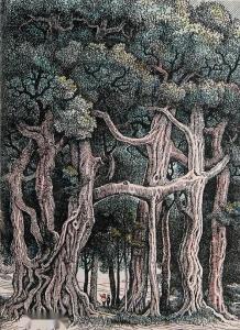 画家林啸作品