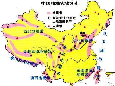 中国地震分布 中国地震分布