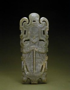红山文化玉人兽神像