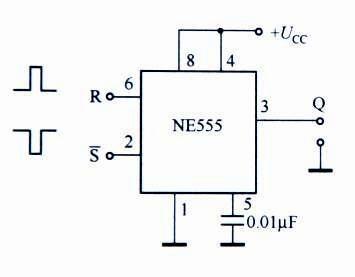 NE555构成的RS触发器