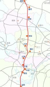 潜江至石首高速公路延展图