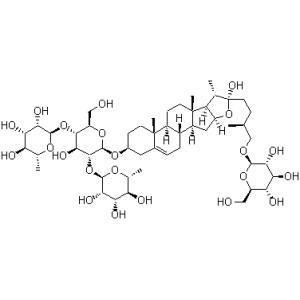产品名称 原薯蓣皂苷,原薯蓣皂甙 分子结构 分子式 c51h84o22 分子量