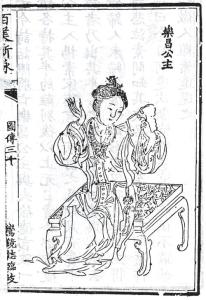 乐昌公主版刻像